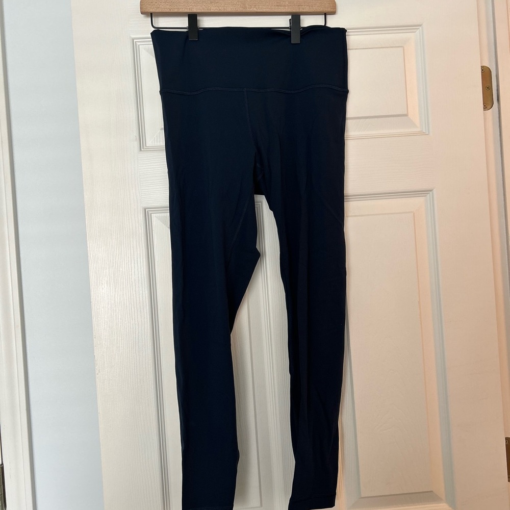 Lululemon navy 25in High-Waisted Leggings; size 10; $40